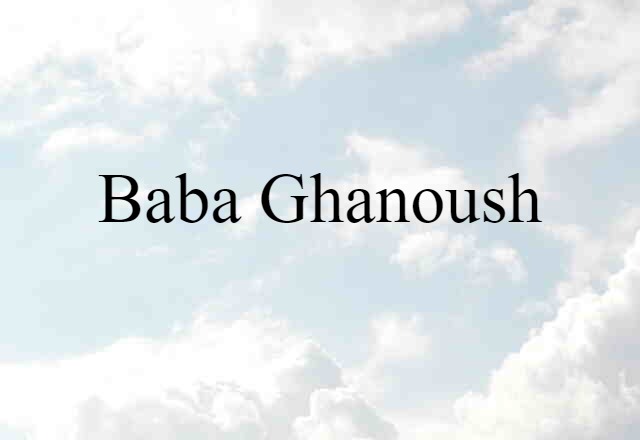 baba ghanoush