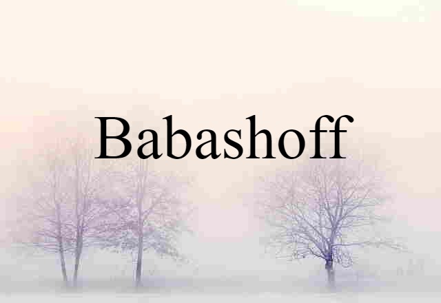 Babashoff