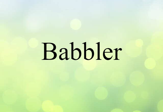 Babbler (noun) Definition, Meaning & Examples