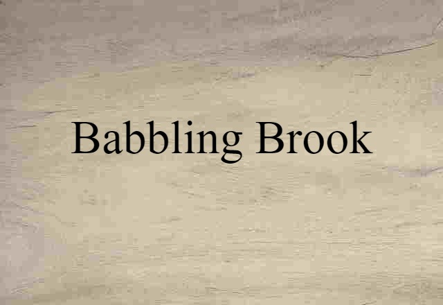 babbling brook