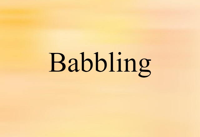 babbling