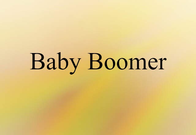 baby boomer