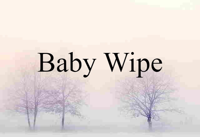 baby wipe