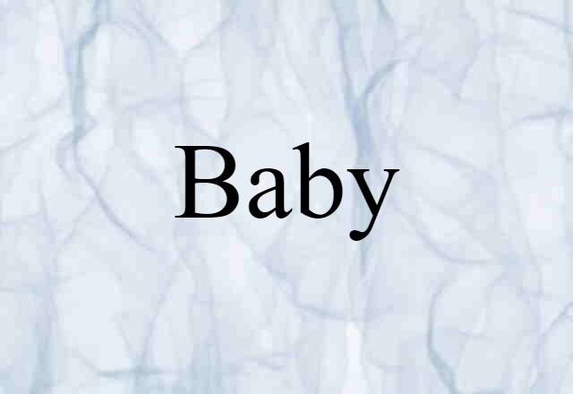 Baby (noun) Definition, Meaning & Examples