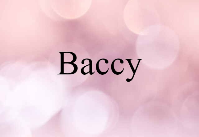 Baccy (noun) Definition, Meaning & Examples