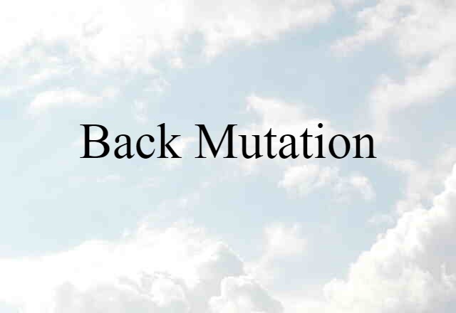 back mutation