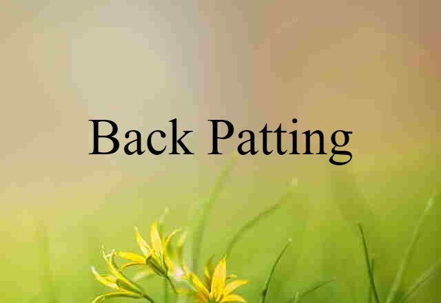 back-patting