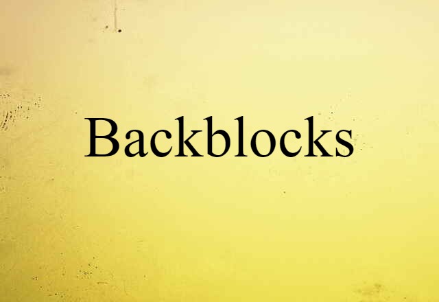 backblocks