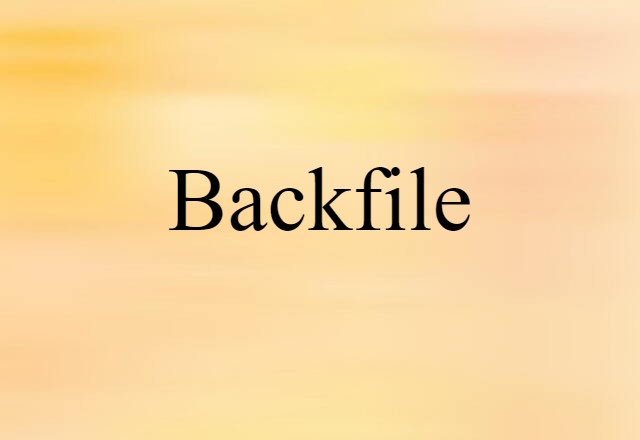 backfile