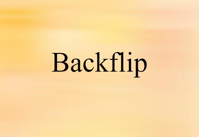 backflip