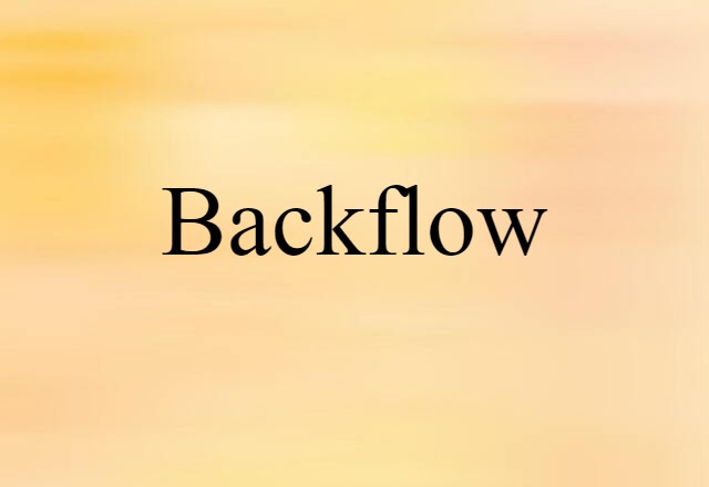 backflow