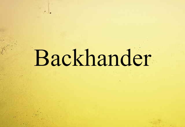 backhander