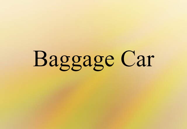 baggage car