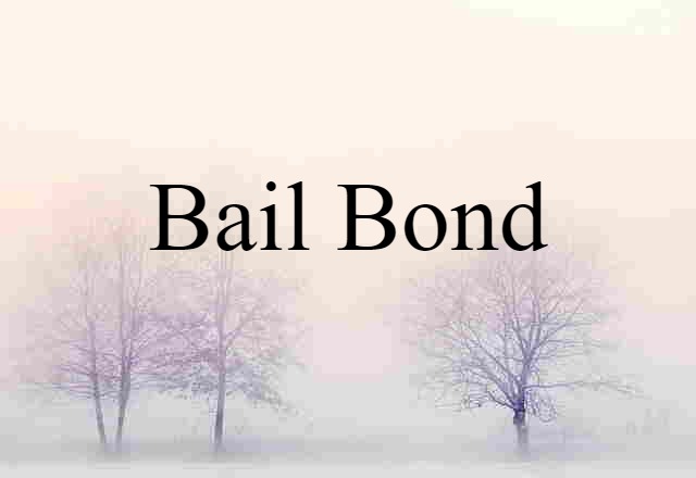 bail bond