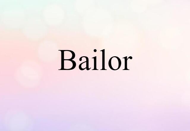 bailor