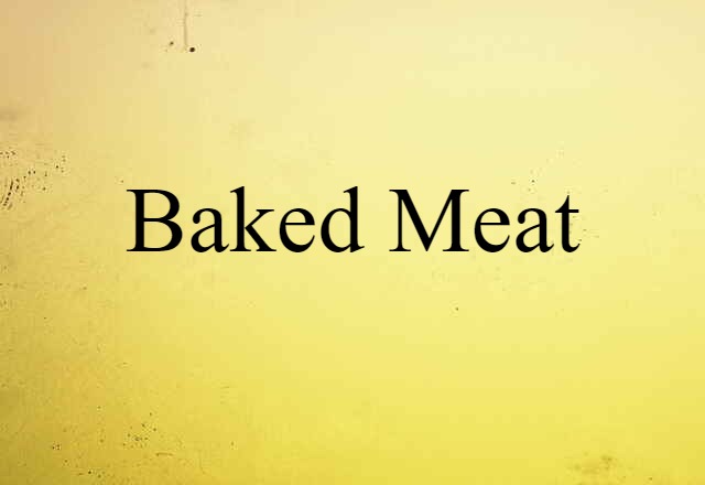 baked meat