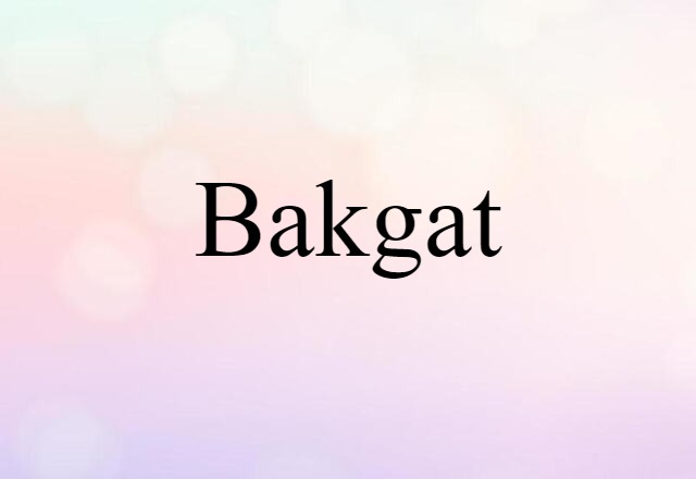 bakgat