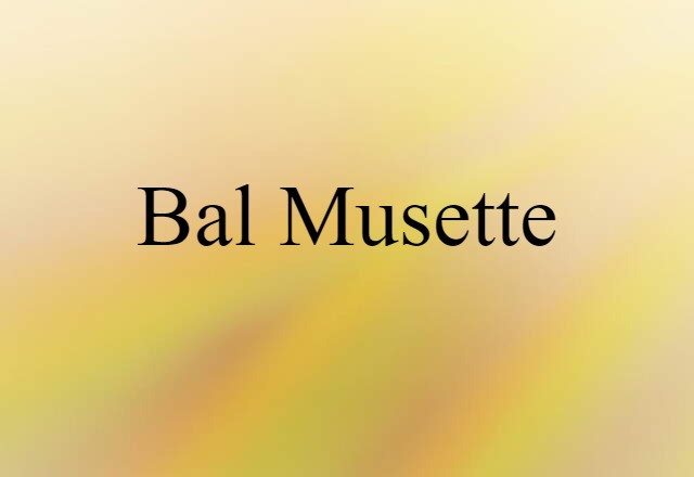 Bal Musette (noun) Definition, Meaning & Examples