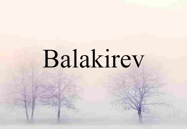 Balakirev