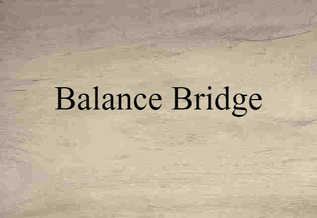 balance bridge