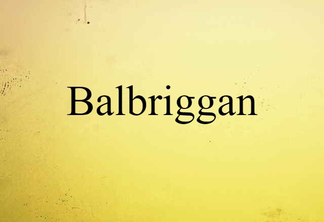 Balbriggan (noun) Definition, Meaning & Examples