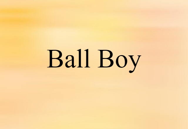 ball boy