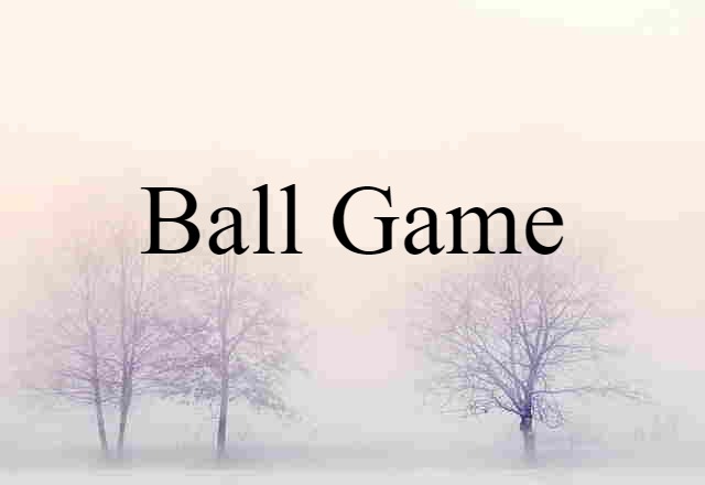 Ball Game (noun) Definition, Meaning & Examples