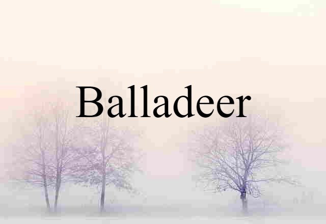 Balladeer (noun) Definition, Meaning & Examples