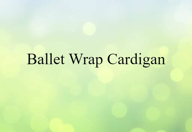 ballet-wrap cardigan