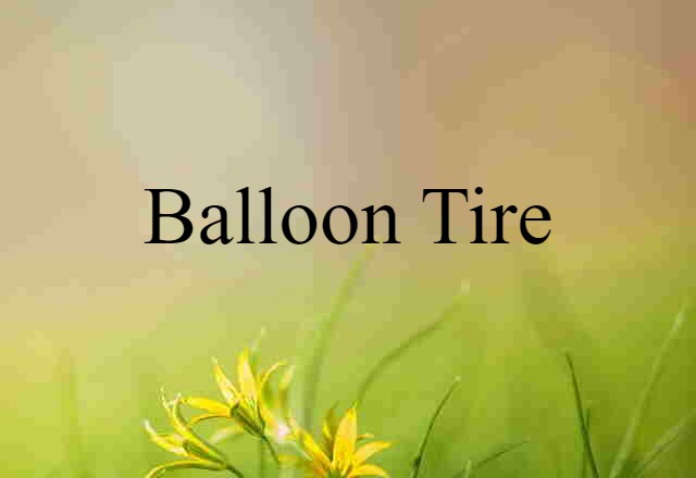 balloon tire