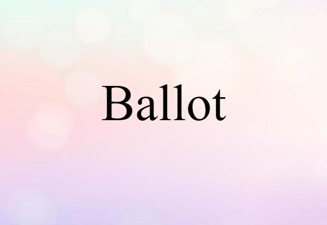 ballot