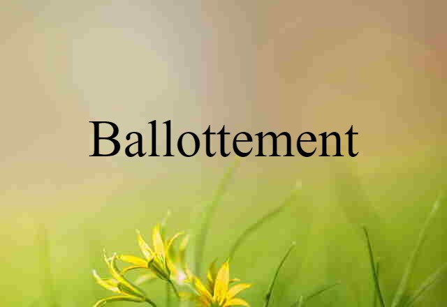 ballottement