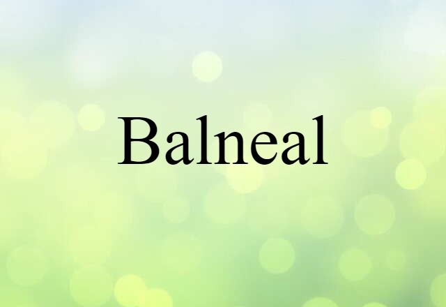 balneal