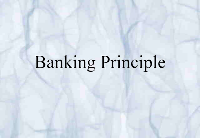 banking principle