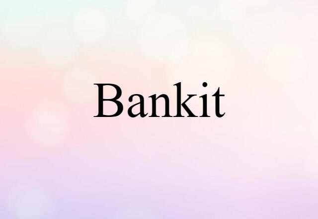 Bankit (noun) Definition, Meaning & Examples