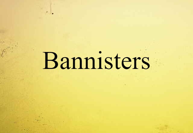 Bannisters (noun) Definition, Meaning & Examples