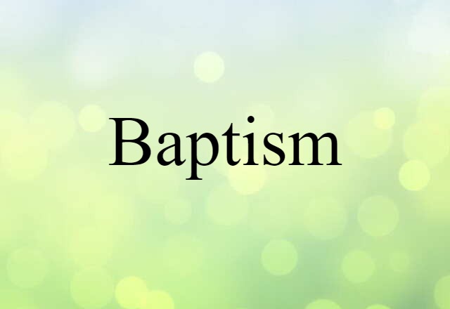 baptism