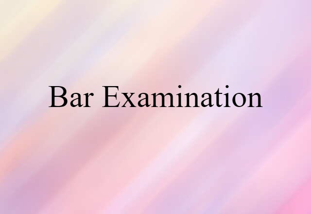 bar examination