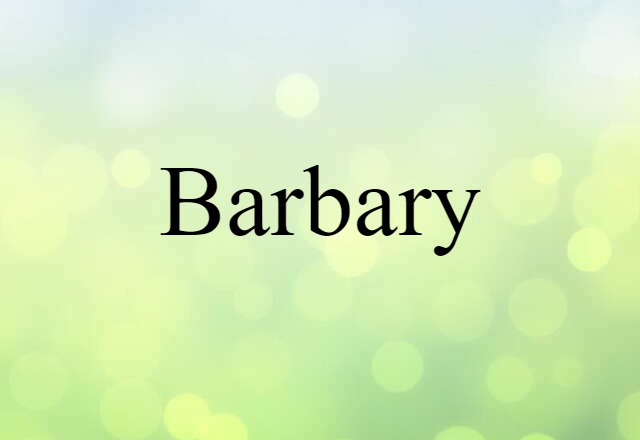 Barbary