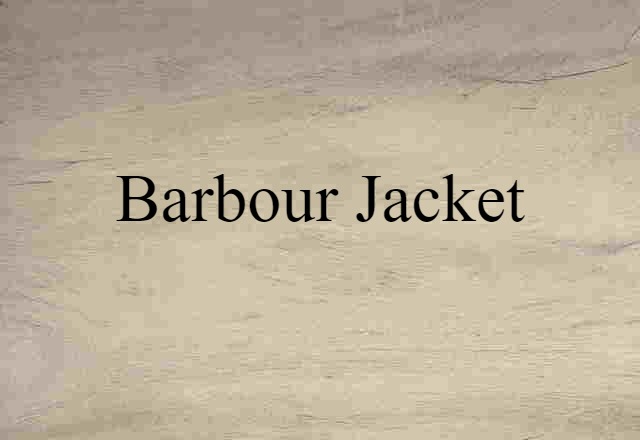 Barbour jacket