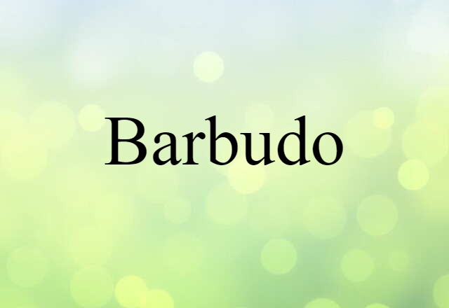 Barbudo (noun) Definition, Meaning & Examples