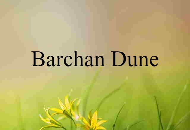 barchan dune