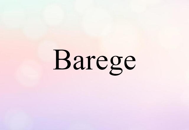 Barege (noun) Definition, Meaning & Examples