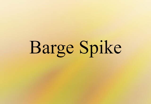 barge spike