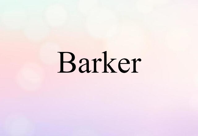 barker