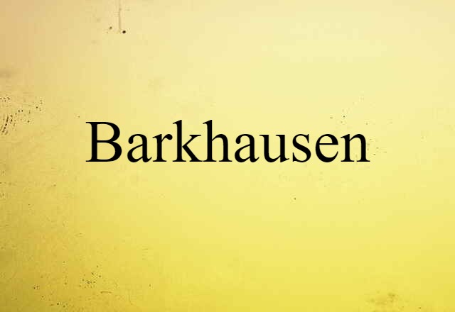 Barkhausen