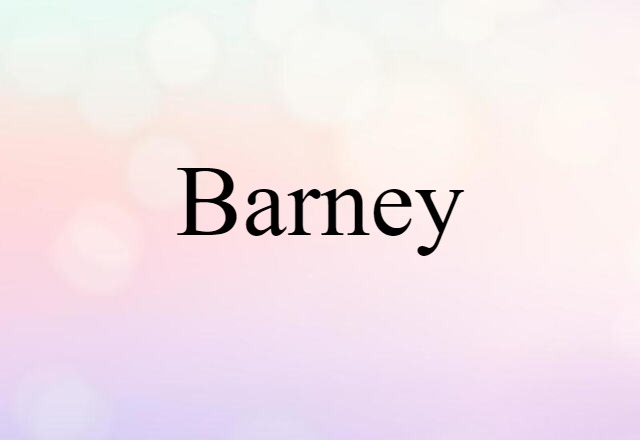 Barney (noun) Definition, Meaning & Examples