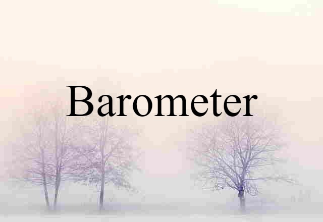 Barometer (noun) Definition, Meaning & Examples