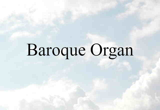 baroque organ