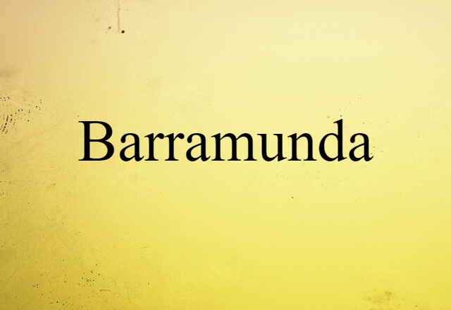 Barramunda (noun) Definition, Meaning & Examples